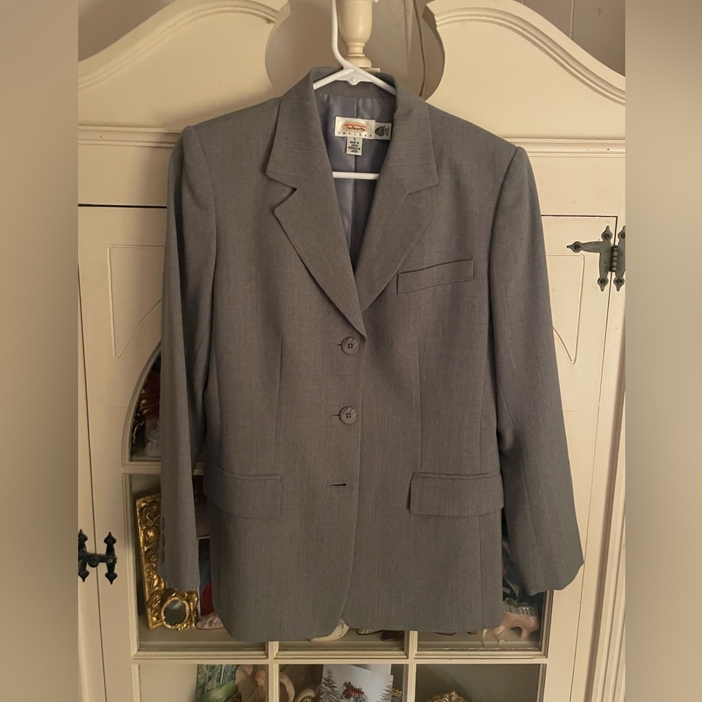 Talbots Classic Gray Wool Jacket6p Nwot - image 1